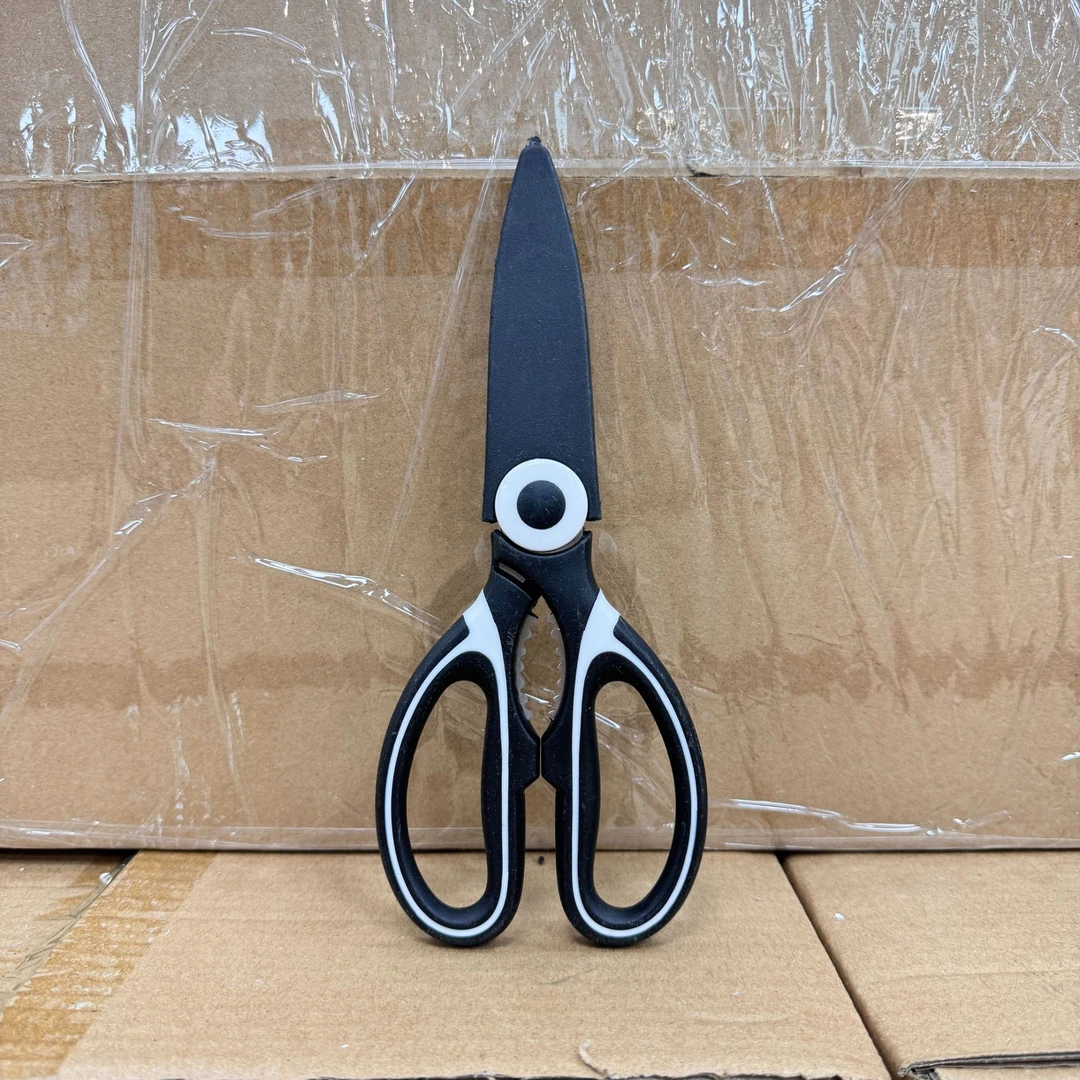 熊猫剪厨房剪刀鸡骨剪多功能不锈钢家用强力不锈钢剪刀食物剪随机