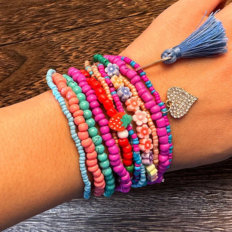 非金属布艺手链 手工制作复古手链13条手链