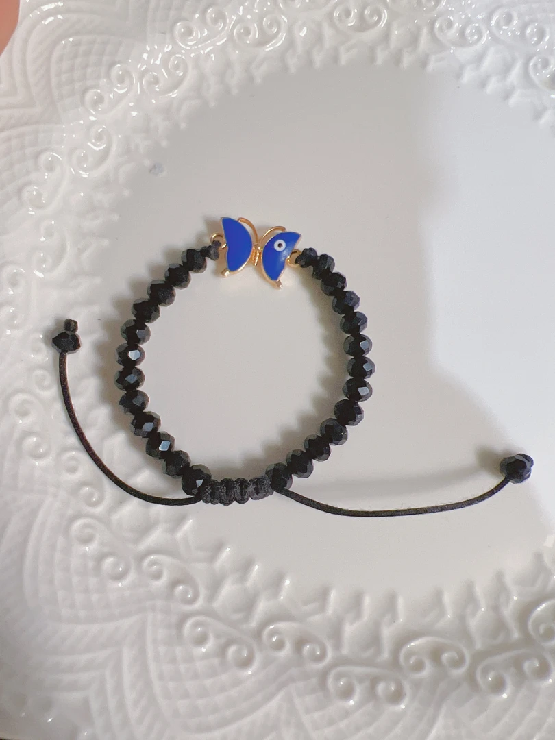 蝴蝶手工制作手链lucky 手链