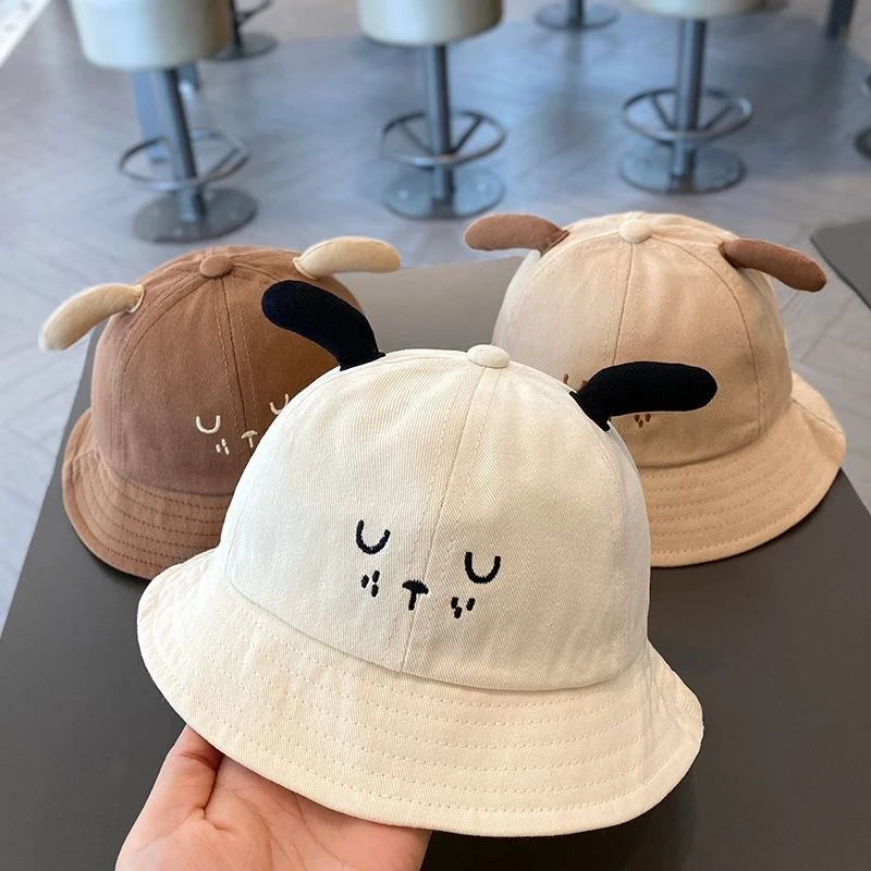 儿童盆帽宝宝渔夫帽可爱婴幼儿春秋季超萌男女童遮阳防晒超萌帽子