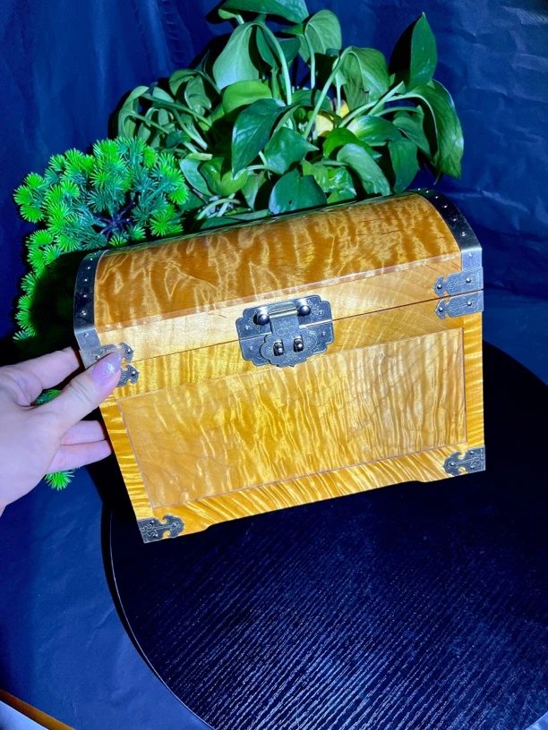 金丝楠木首饰盒大叶桢楠饰品盒小叶楠黄金樟实木阴沉木红木收纳盒