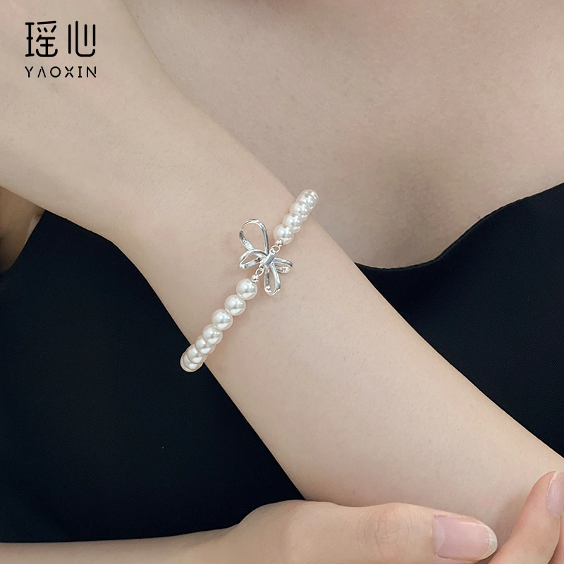 铜合金YX-2088 蝴蝶结手串小众简约百搭气质轻奢手串