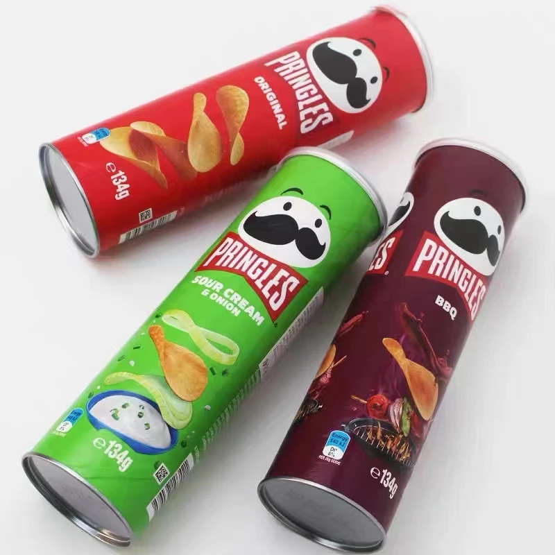 品客马来西亚进口休闲薯片134g罐装