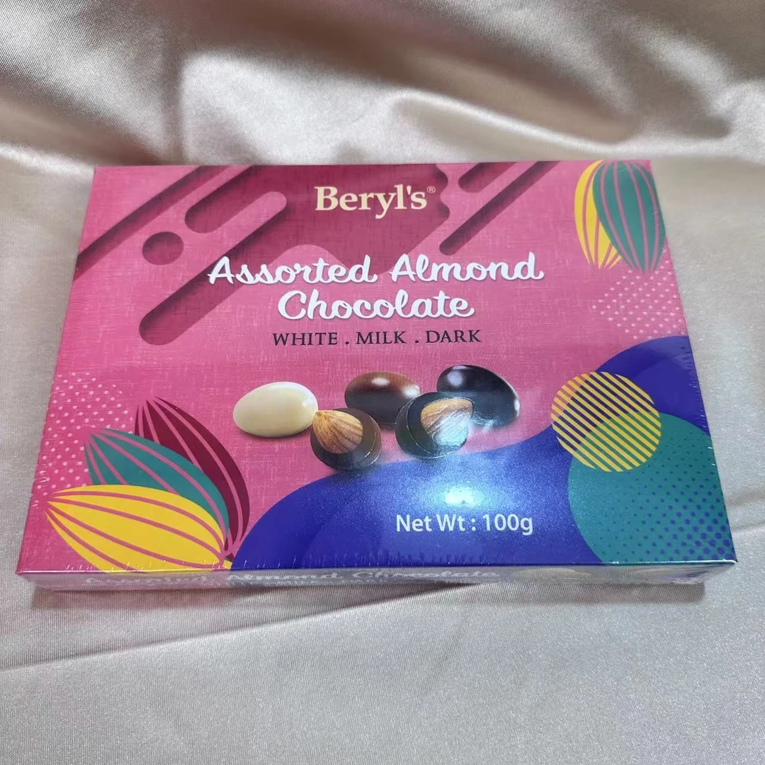 马来西亚进口倍乐思多口味扁桃仁巧克力