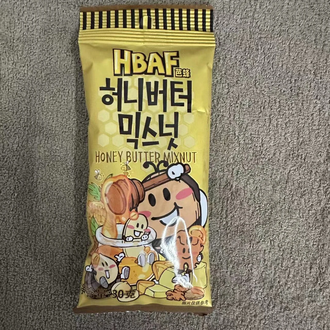 韩国芭蜂进口蜂蜜黄油混合坚果仁味