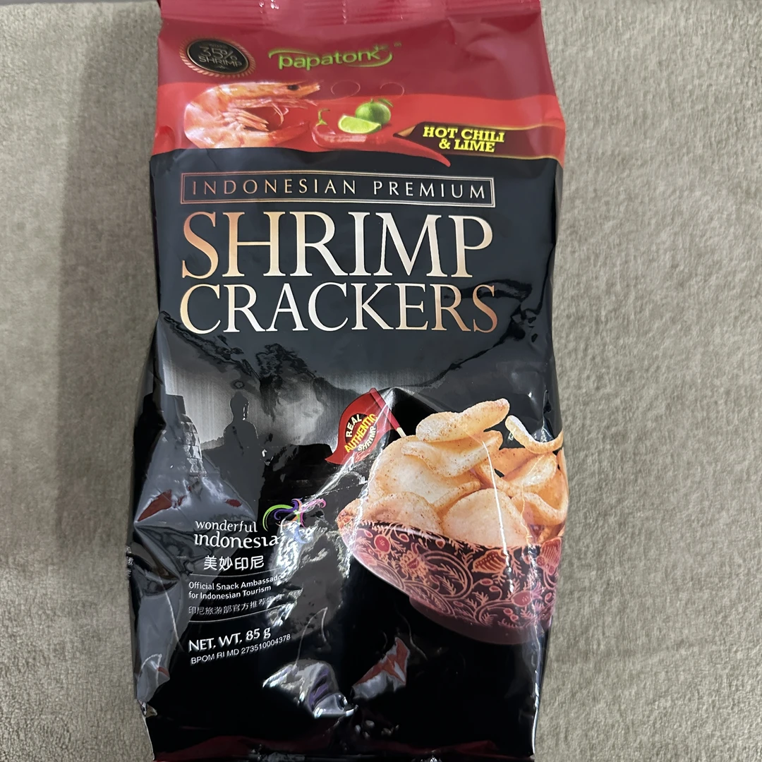 印尼进口啪啪通虾片零食冬阴功味