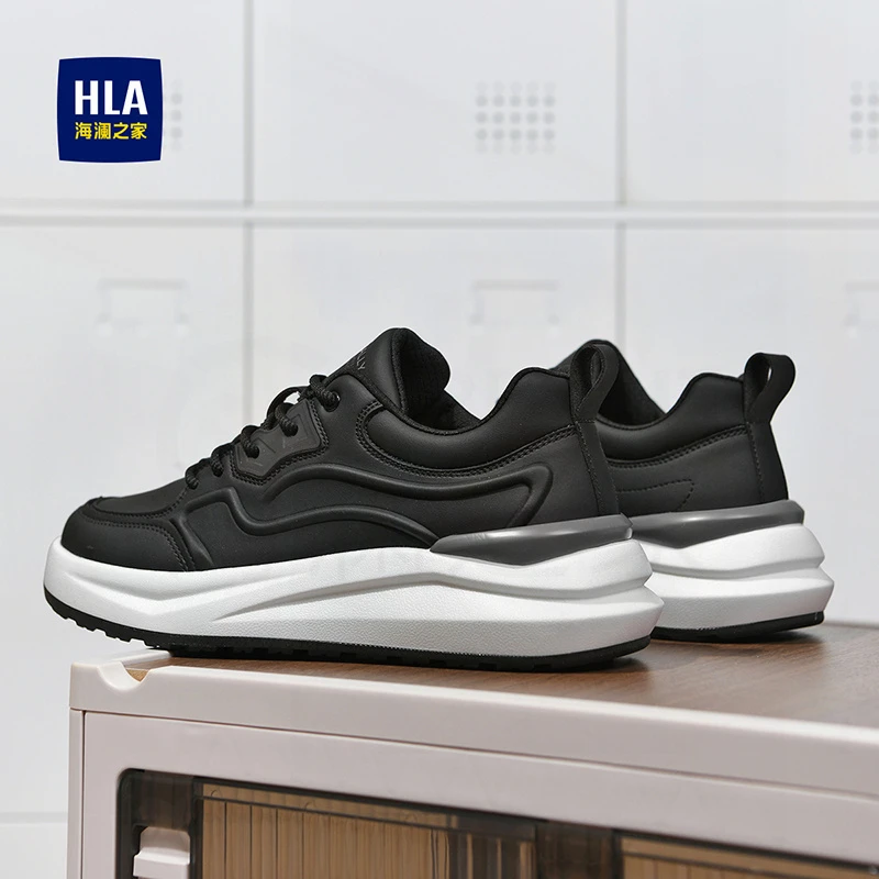海澜之家2025爆款春季舒适时尚运动休闲鞋百搭轻便男士软底板鞋