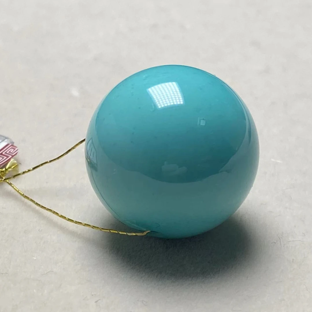 精品原矿绿松石百搭圆形隔珠散珠配珠手串项坠DIY配饰多样性发货