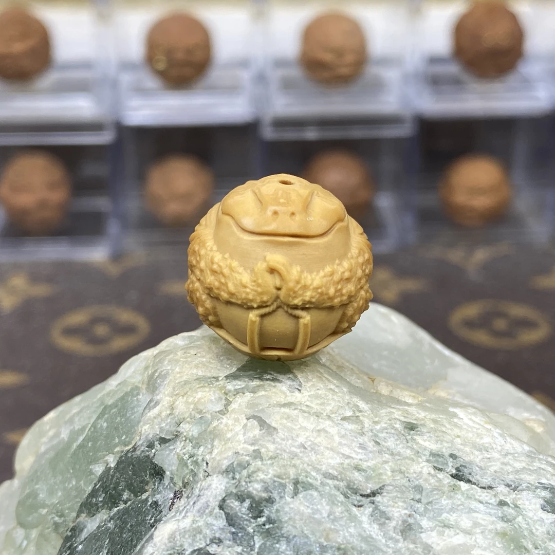 猴头 单颗 精工雕刻 功夫文泰 全品 尺寸17＋