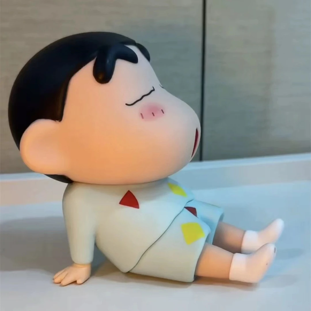 蜡笔小新手机支架小心手办摆件12cm懒人支架可爱摆件送礼生日礼物