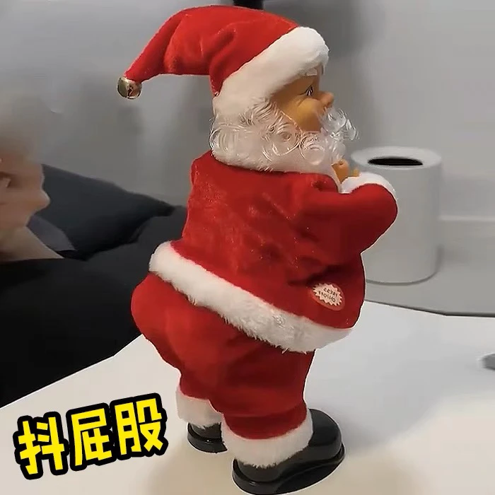 圣诞老人扭屁股玩具电动扭屁屁抖臀公仔玩具孩子礼物圣诞创意玩偶