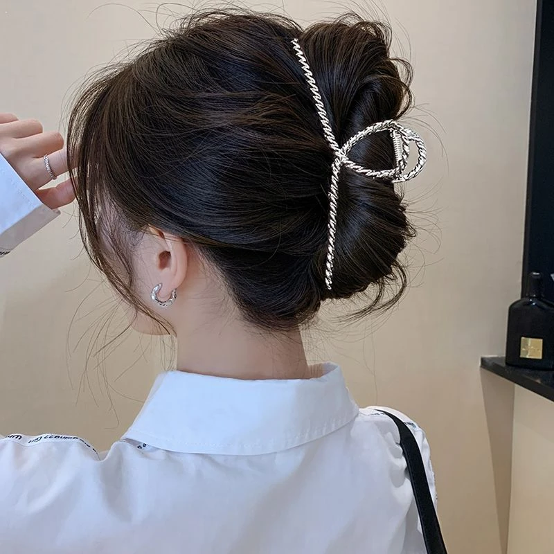 合金发饰 抓夹14cm超大号发量多高级感鲨鱼夹头饰夹子发夹后脑勺