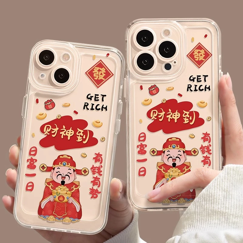财神到适用iqoo12手机壳iqooneo9套iqoo11新款vivo爱酷10透明LOL