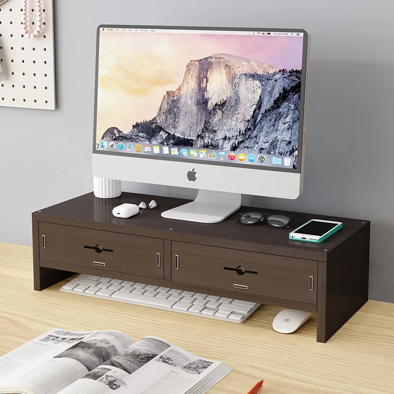 办公室支架电脑增高架书桌加高桌面收纳架学生宿舍收纳置物架