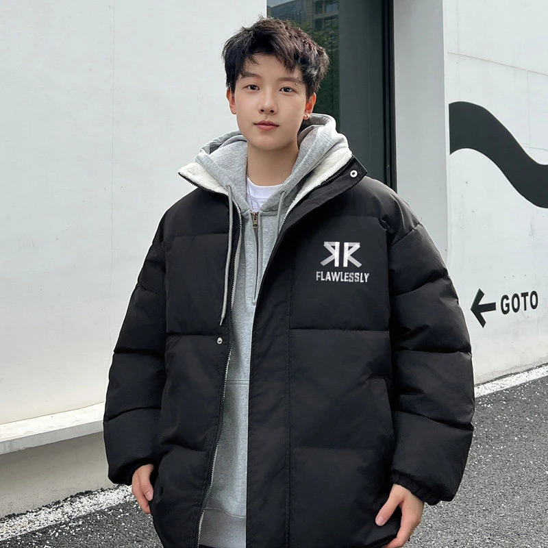 男士棉服冬季加棉加厚宽松休闲外套男款立领潮牌学生冬装保暖棉衣