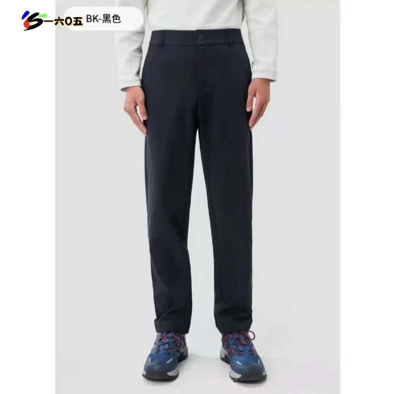 SC24338 秋冬加绒防泼水透气保暖弹力保暖梭织直筒软壳裤