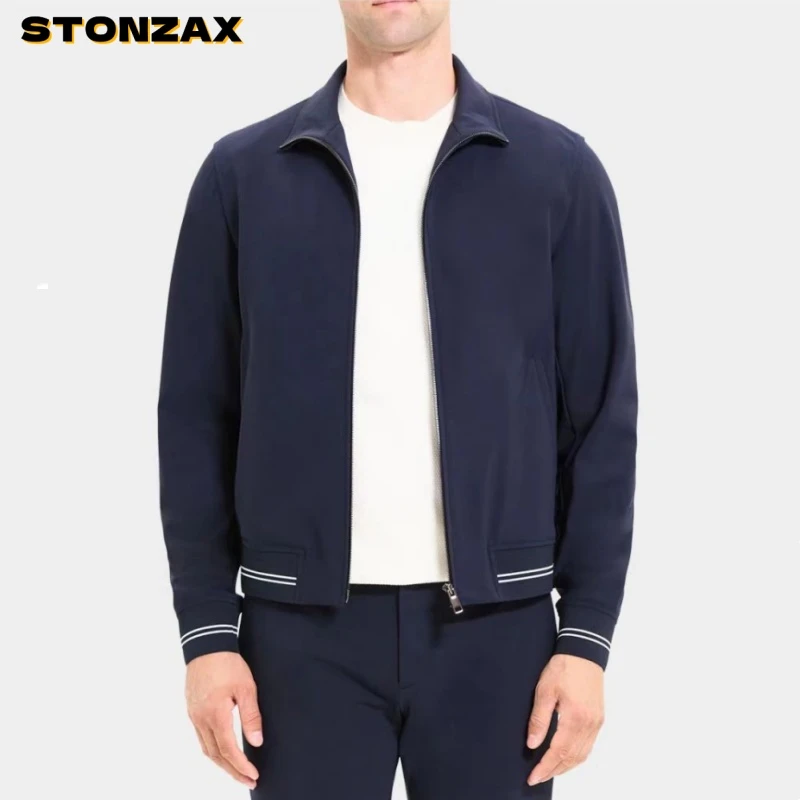 SC23822春秋休闲男子弹力合体立领夹克