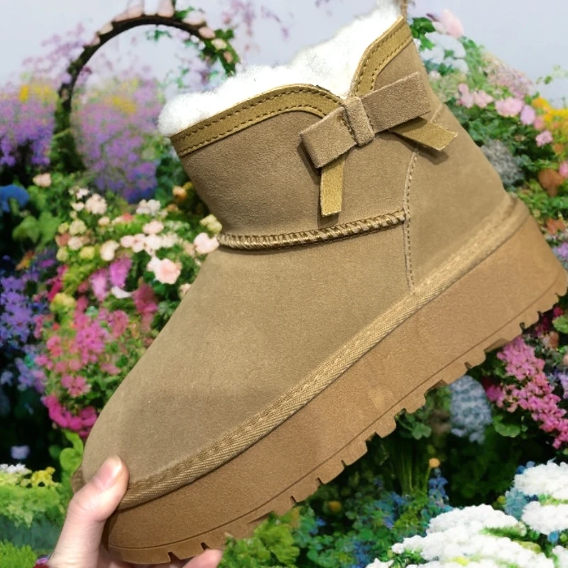 断码圆头厚底雪地靴