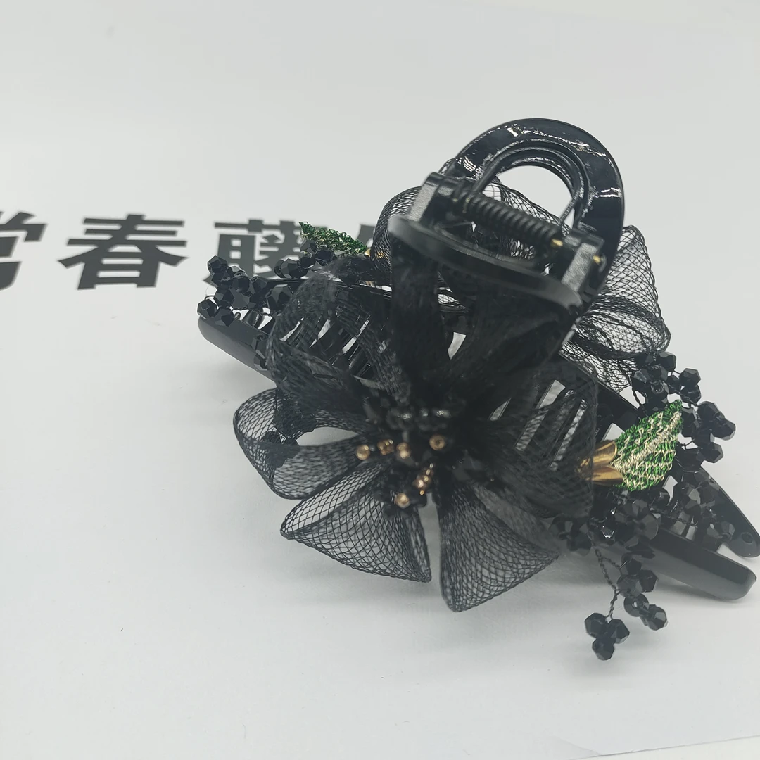 铜丝工艺花朵造型时尚气质百搭款抓夹