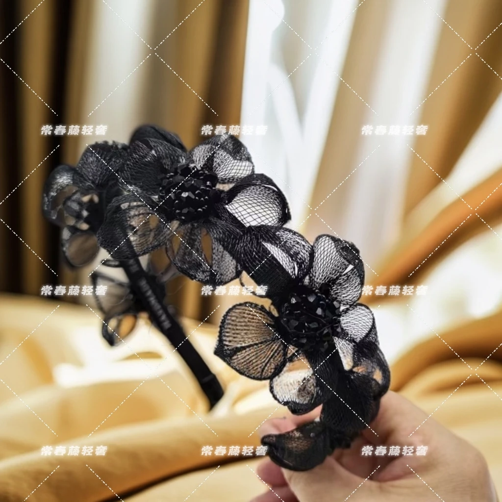 常春藤A-350升级版六朵花造型轻奢时尚发箍头箍