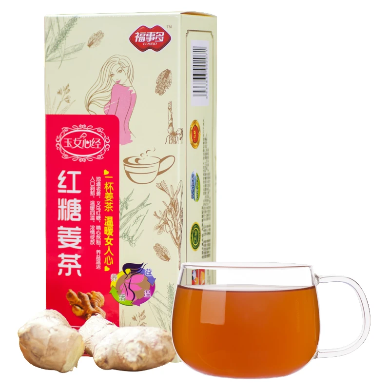【商城】红糖姜茶驱寒暖宫大姨妈痛经红糖水独立包装18g*12袋小袋
