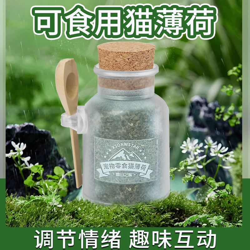 猫薄荷猫咪零食粉末可食用猫草盆栽去毛幼猫化毛球自嗨逗猫用品