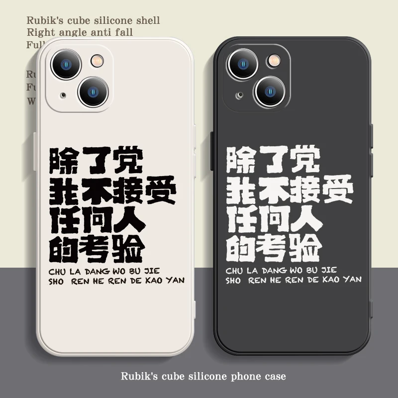 党的考验适用苹果华为小米vivooppo爱国男女个性文字高级感手机壳