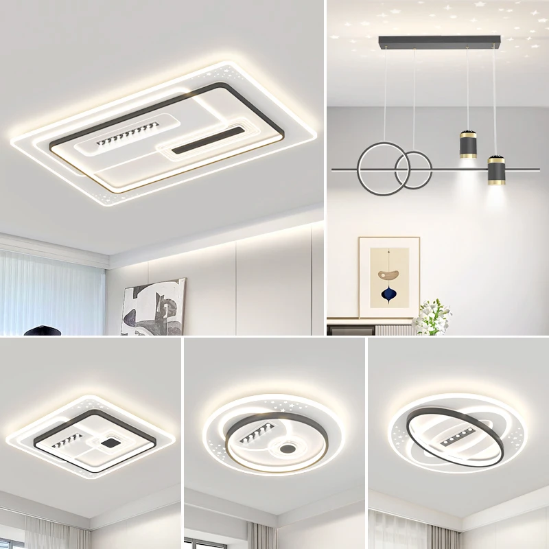 2025款全光谱护眼客厅大灯极简超薄高亮现代简约大气卧室餐厅灯