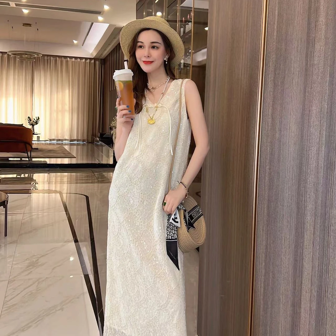 XiaoF-【浪漫海滩】春夏季时尚甜美显瘦减龄连衣裙