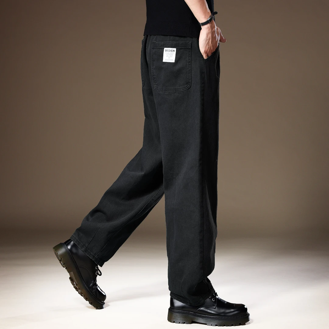 传奇保罗休闲裤秋冬男裤工装阔腿裤宽松潮流直筒潮流时尚高街男裤