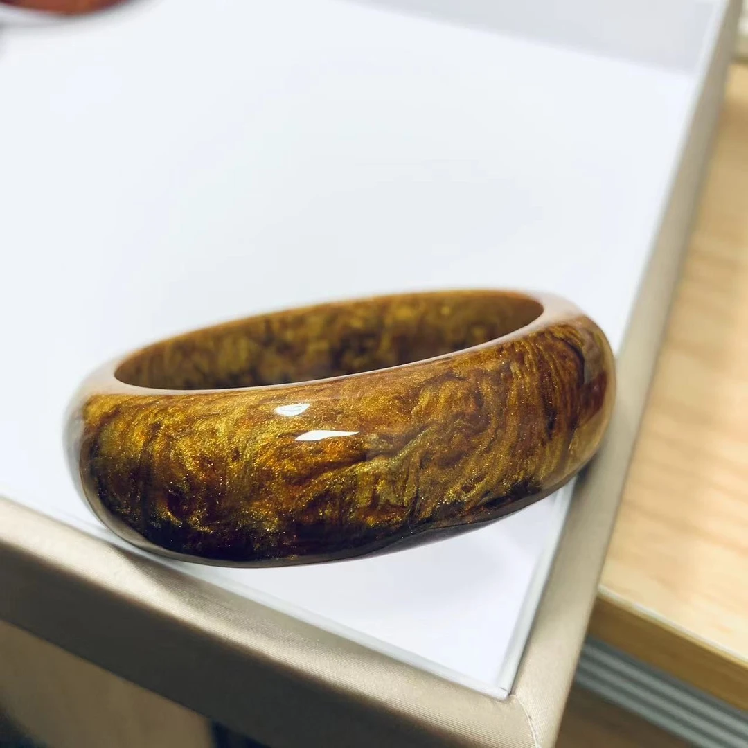 典藏海洋鎏金海柳脂手镯 送礼自戴 多样发其一