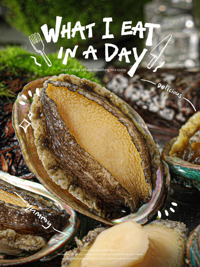 【顺丰发货】7-9头鲍长度6-7cm/只 东山岛深海活鲍液氮冷冻发L