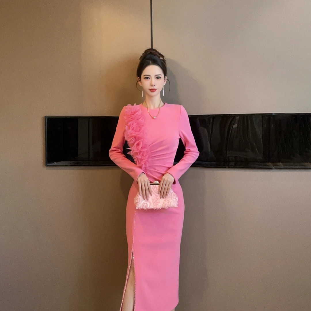 【设计师定制】新款修身显瘦气质高级感连衣裙21103