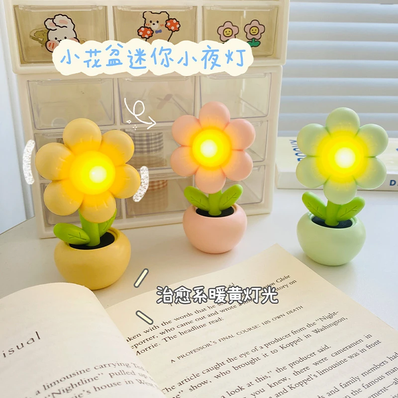 礼品创意小夜灯 卡通萌宠桌面氛围灯卧室床头小夜灯摆摊夜市