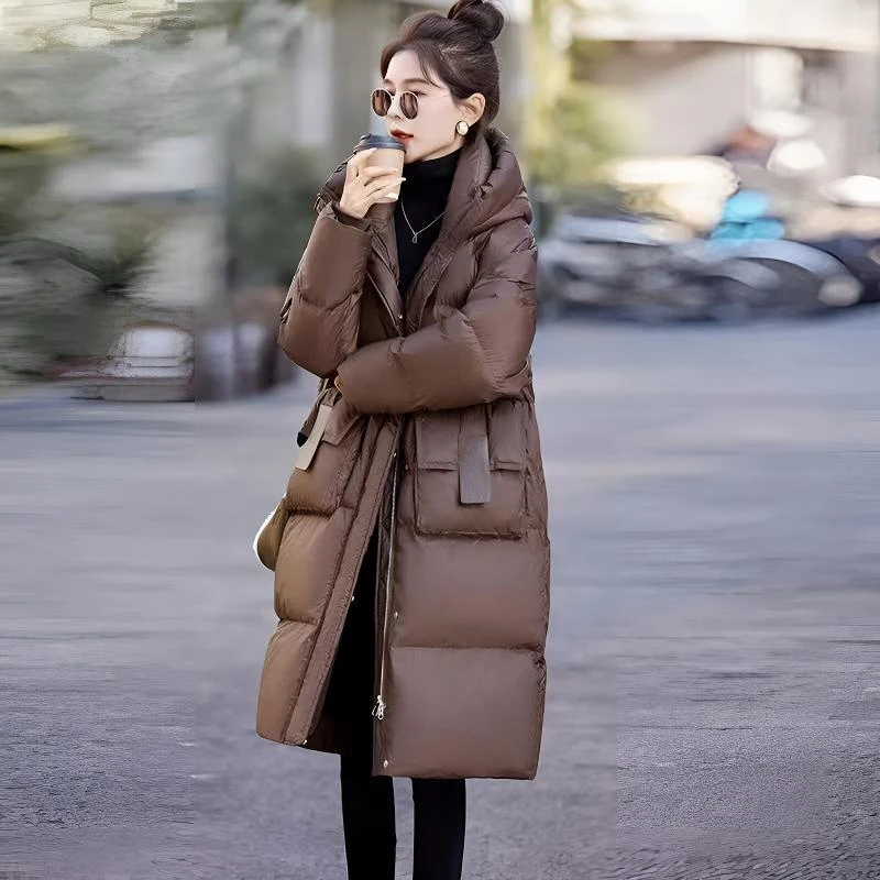 羽绒棉服美拉德加厚大被子韩版面包绒棉御寒服中长款保暖气质大衣