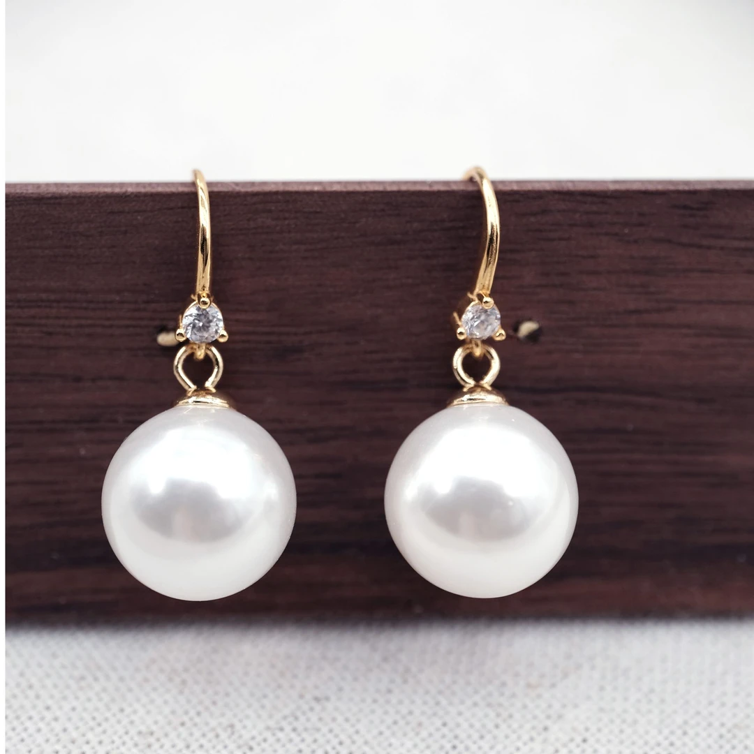 925银耳饰 925银 北极星金色款耳钩2024新款时尚轻奢气质