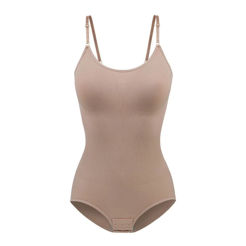 跨境连体塑身衣女收腹排扣开档提臀塑形吊带内衣束腹美体束身衣