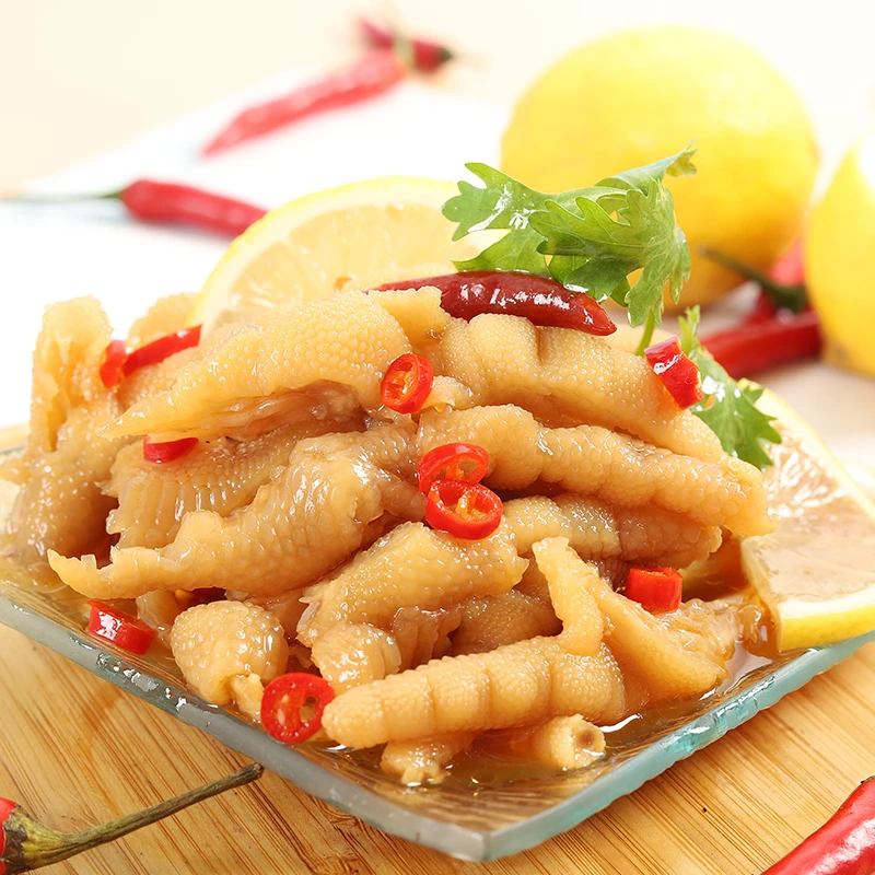酸辣无骨鸡爪柠檬凤爪网红麻辣休闲零食小吃脱骨鸡爪即食
