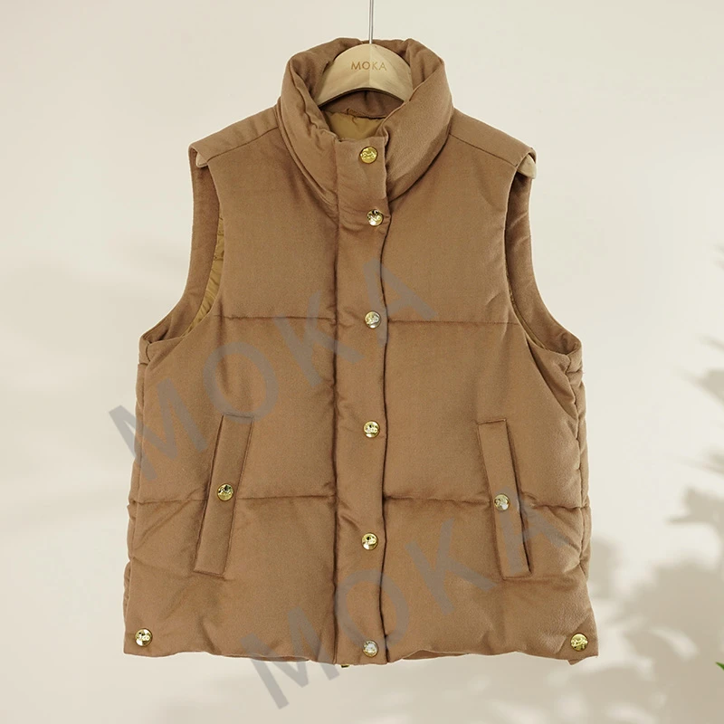 外贸C家羽绒马甲女秋冬季宽松外穿无袖坎肩女式外套（241088）20922