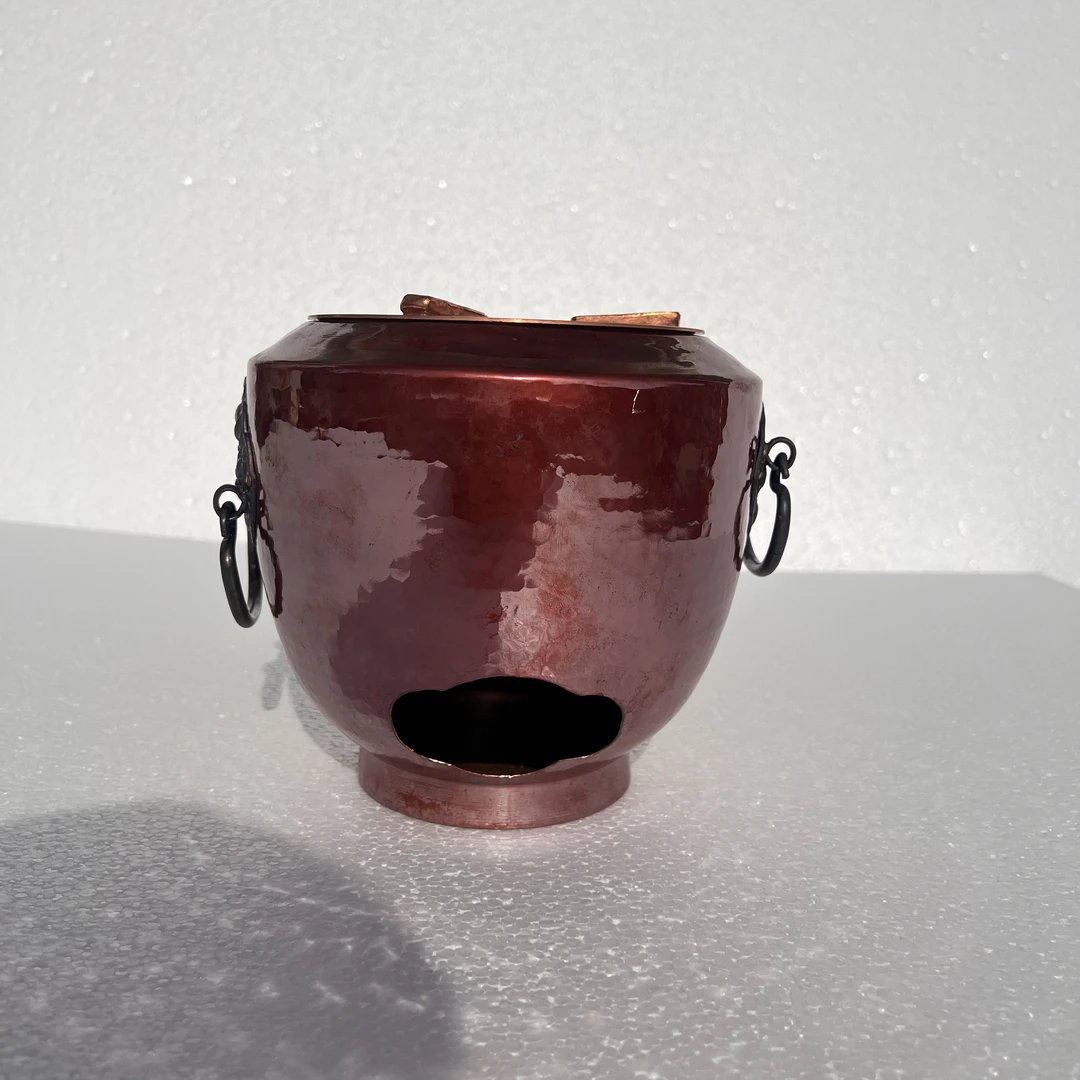 小炭炉紫铜炉子煮茶炉紫铜烤色纯手工