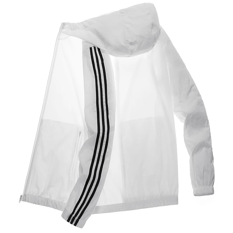 夏季防晒服透气防晒薄款外套潮流运动休闲男外套连帽户外钓鱼男士