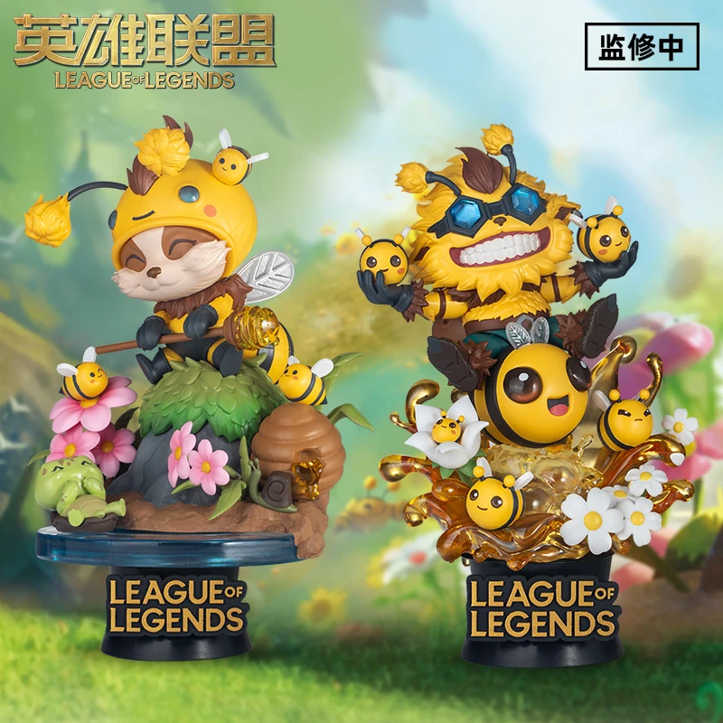 英雄联盟&野兽王国联名 小蜜蜂提莫&吉格斯XL手办套装 官方正品