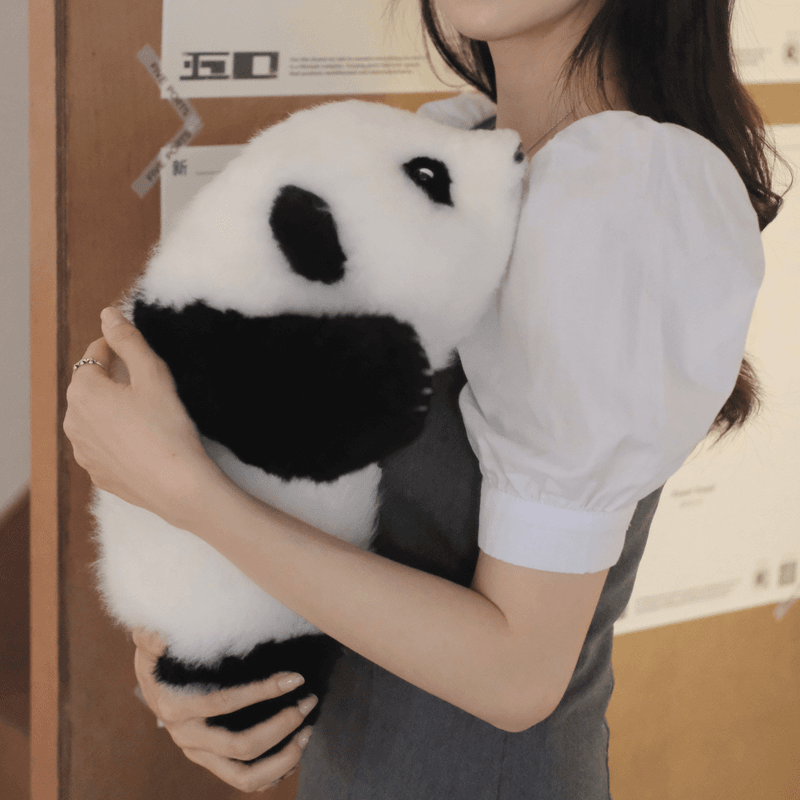 【直播间专属福利】3月龄花花仿真熊猫无头骨玩偶毛绒玩具情人节