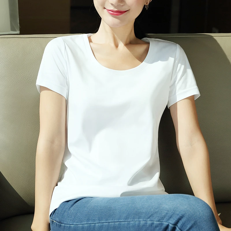 02644休闲夏季纯色T恤