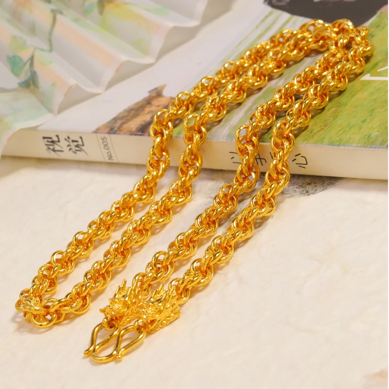 链子足银 足银项链实心款不掉色时尚霸气链送男友潮流ins