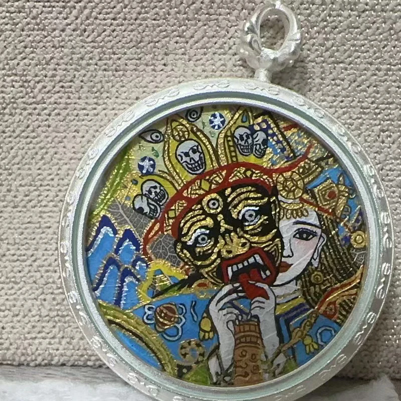 喜缘藏品 热贡手绘饰品 挂件吊坠