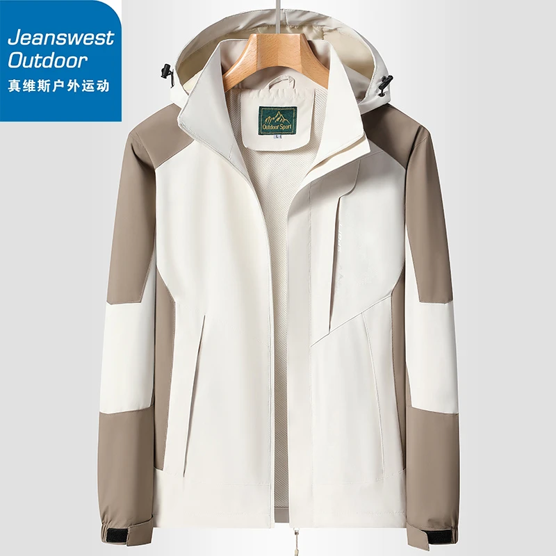 Jeanswest Outdoor/真维斯户外运动情侣户外运动冲锋衣薄款1818