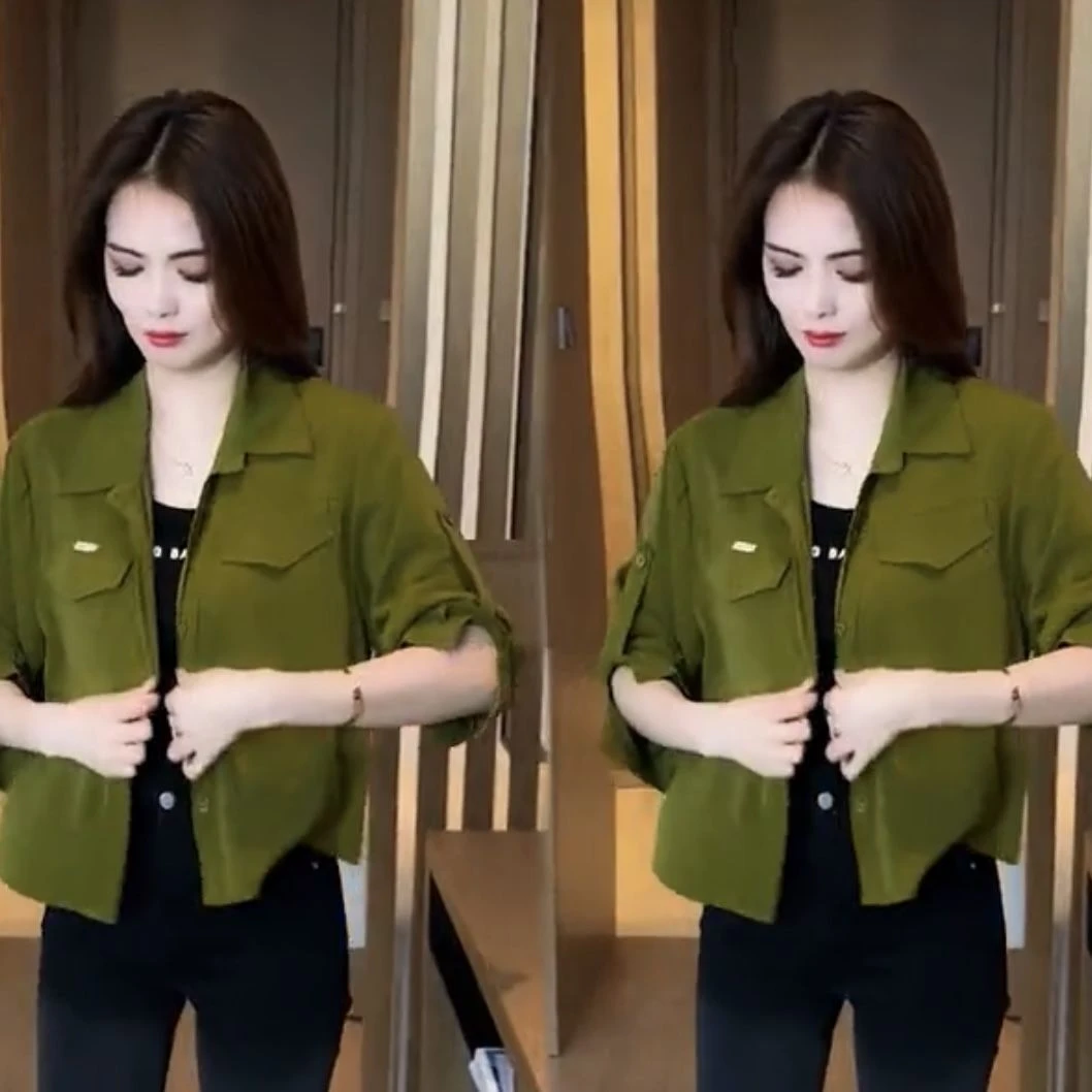 2025早秋时尚气质显瘦设计感小众上衣减龄轻熟风小个子衬衫女