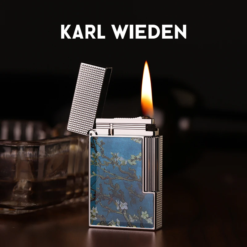银杏花-KW卡尔威登打火机煤油侧滑朗声机高档创意送男朋友礼物