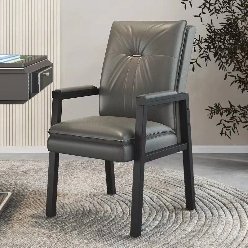 专用棋牌室麻将馆专用椅子家用加高椅靠背四腿椅办公会议椅老人